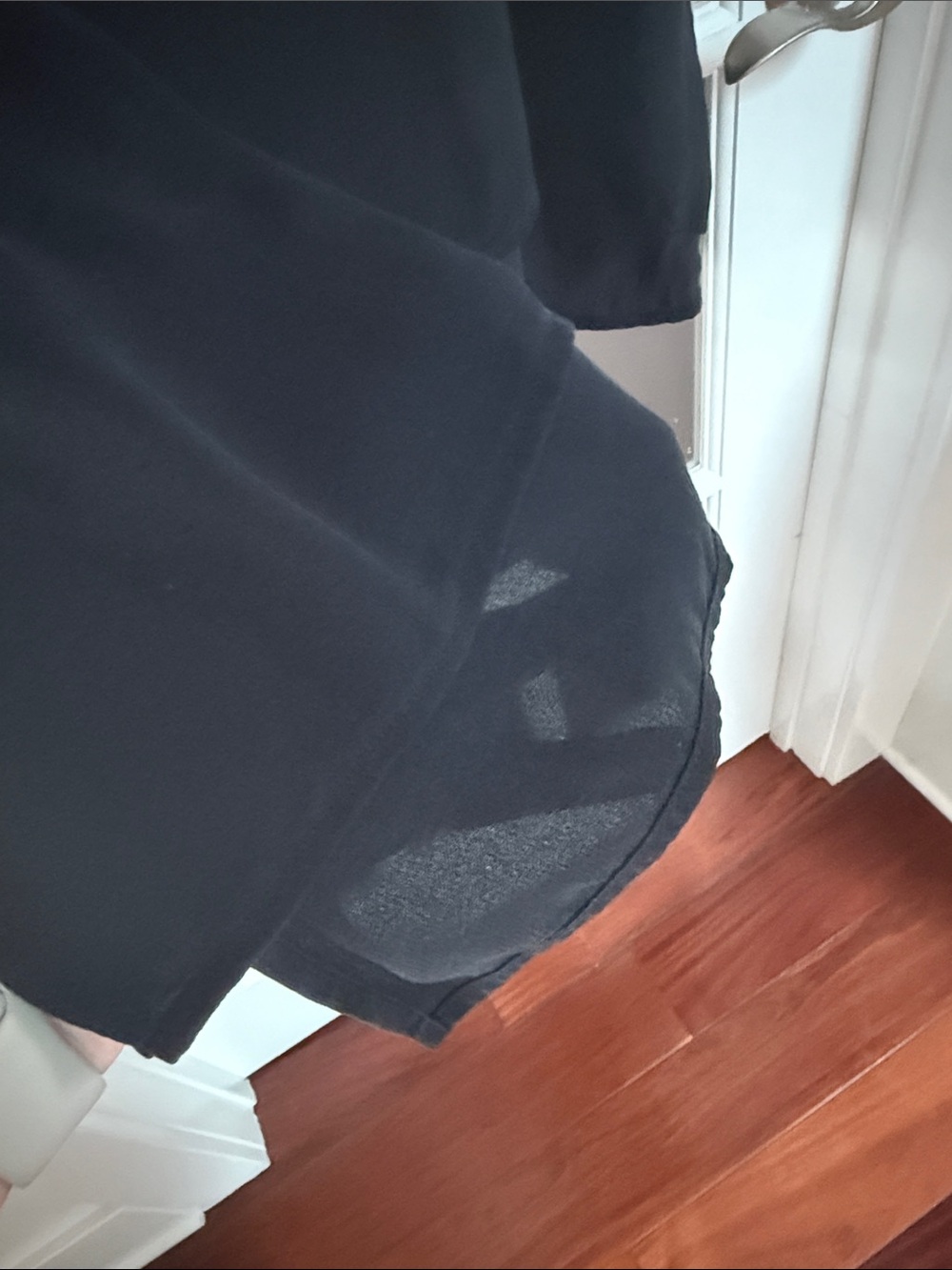 Eileen Fisher Long Black Sleeveless Silk Tunic - Picture 4 of 4